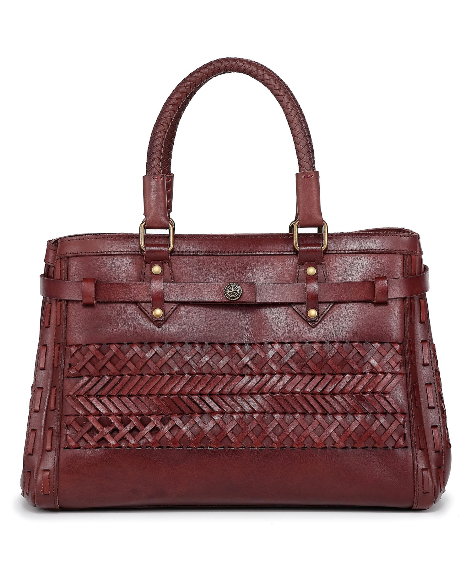 Lantana Medium Leather Satchel Bag