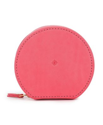 Leather Jewelry Box - Round