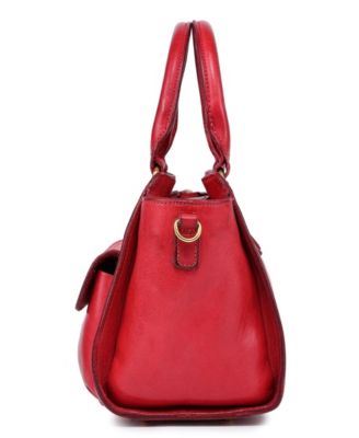 Pansy Small Leather Satchel Bag
