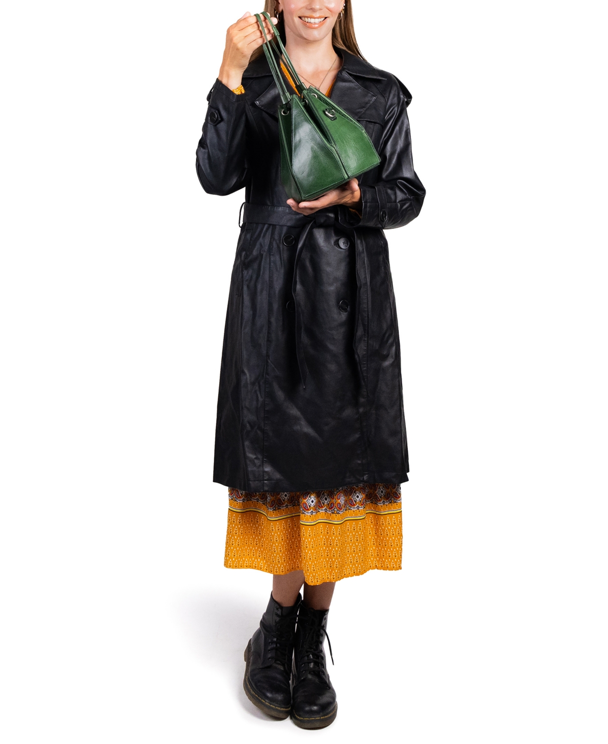Old Trend Prism Convertible Bucket Bag In Kale