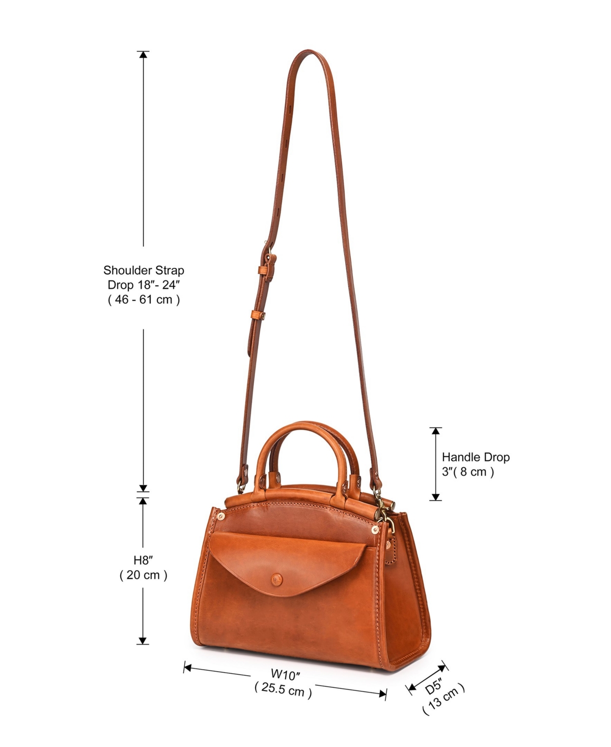 Shop Old Trend Laurel Vintage Satchel Bag In Caramel