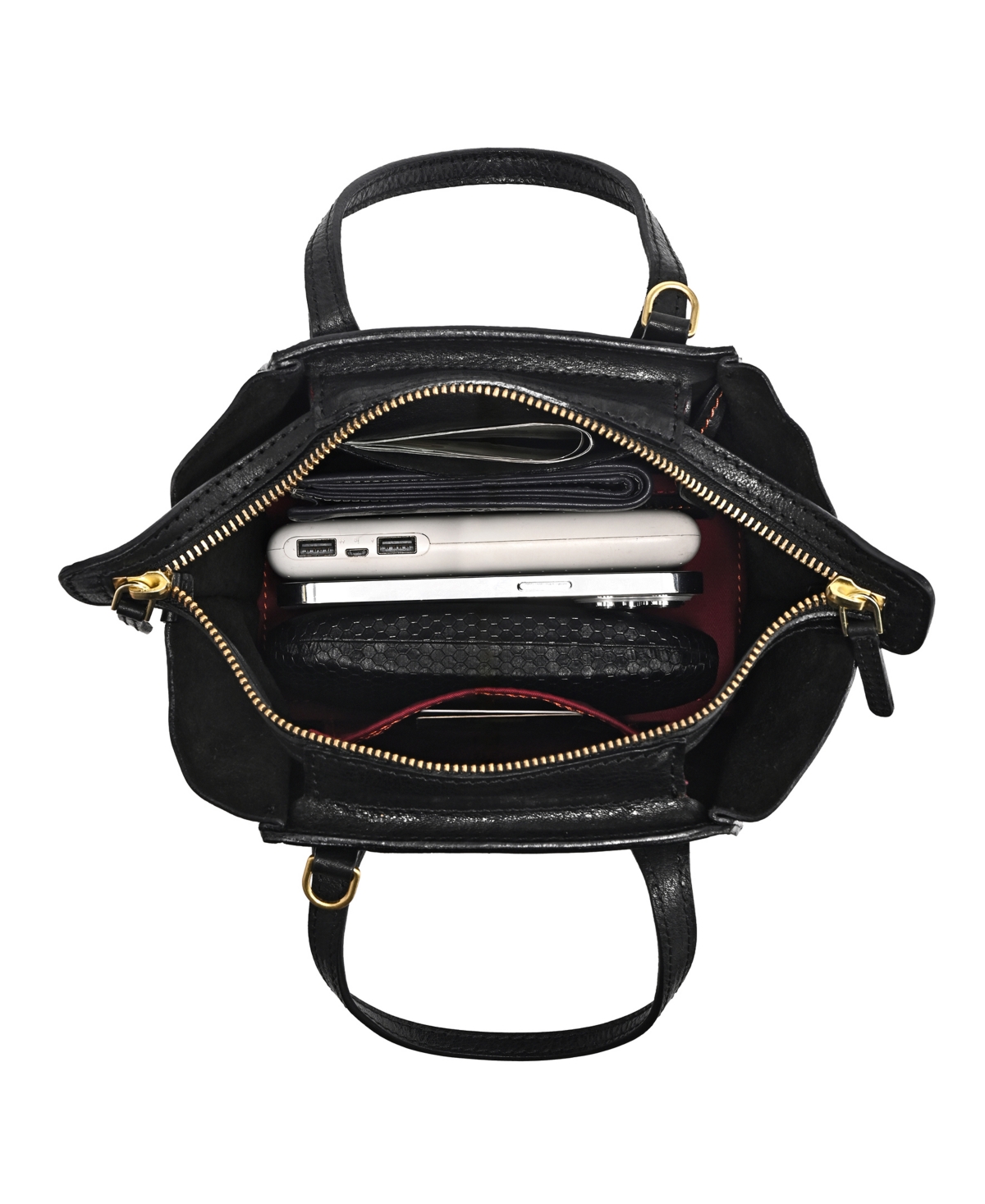 Old Trend Iris Mini Tote Bag In Black