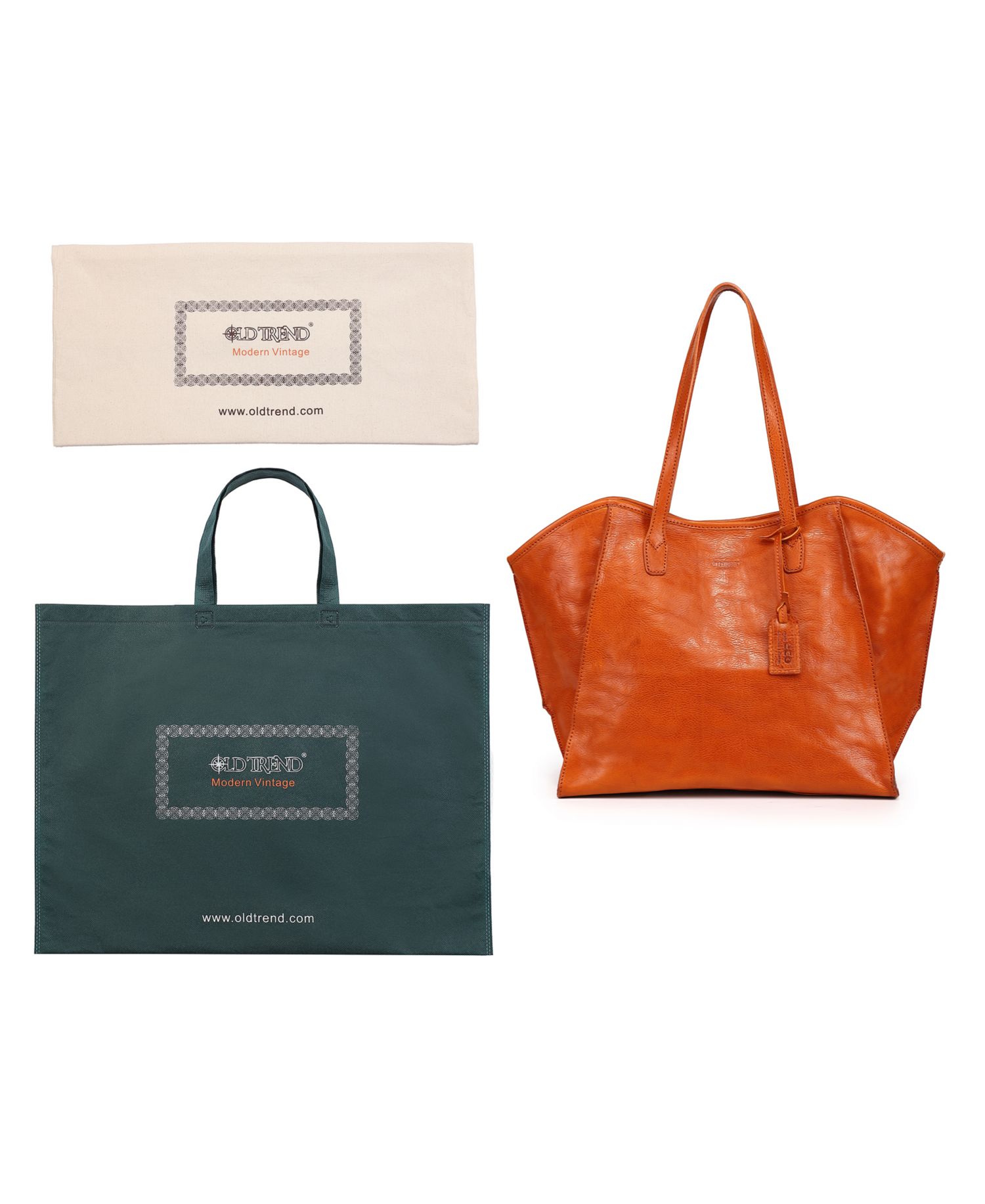 Iris Large Leather Carryall Tote Handbag