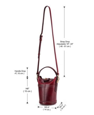 Begonia Vintage Bucket Crossbody Bag