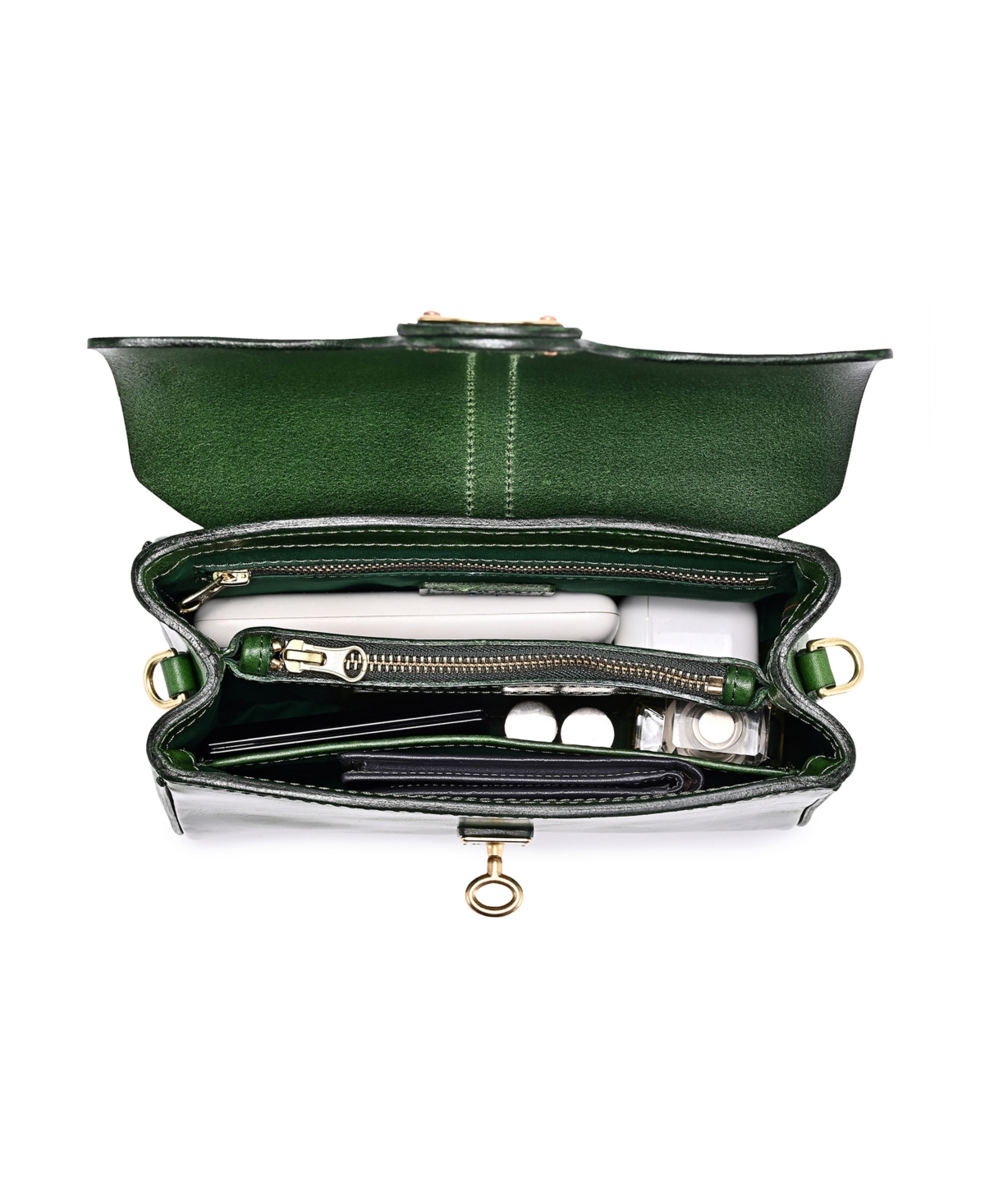 Old Trend Laurel Vintage Crossbody Bag In Green