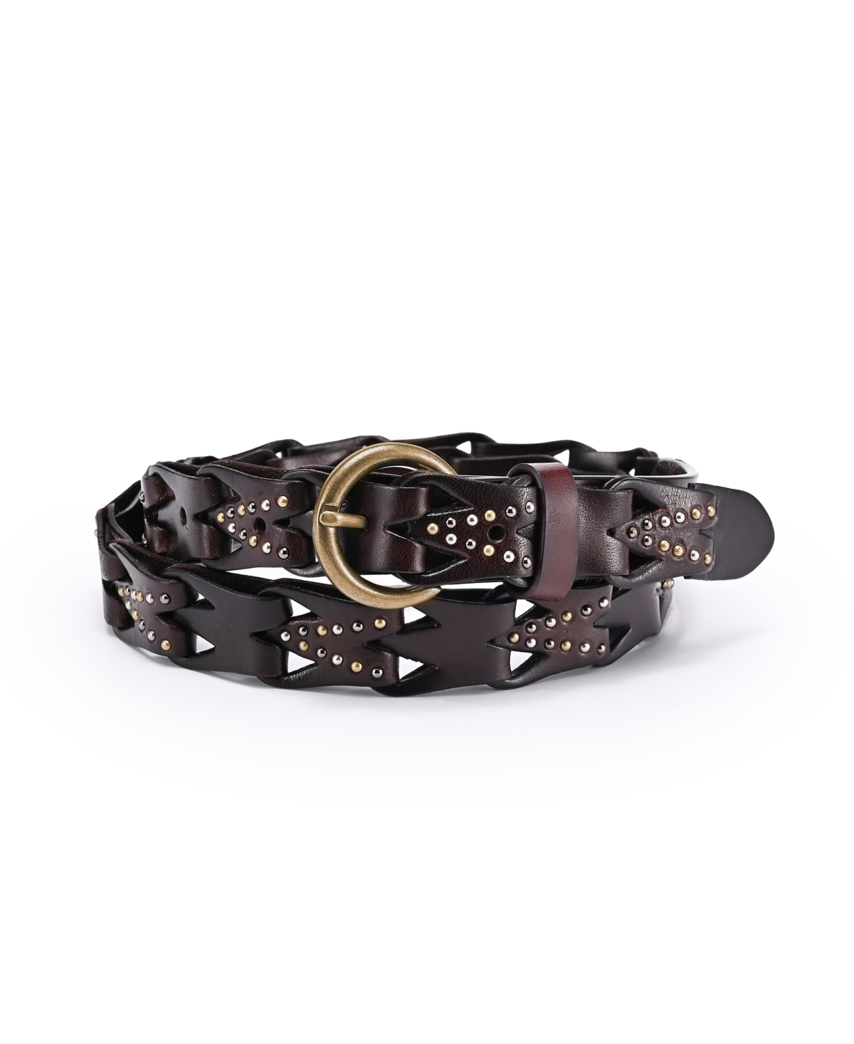 Women's Oranda Cove Leather Belt - White