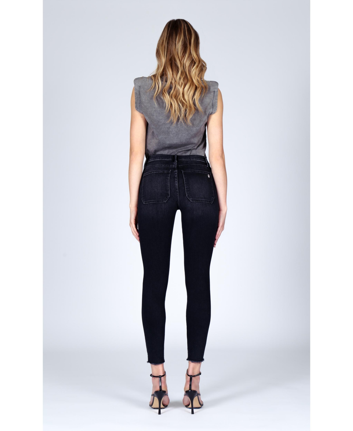 Orchid Denim Women's Ava Patch Pocket Skinny Jean - Black