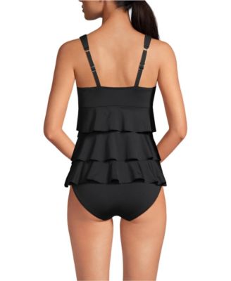 Women's Ruffle Fauxkini One Piece Swimsuit