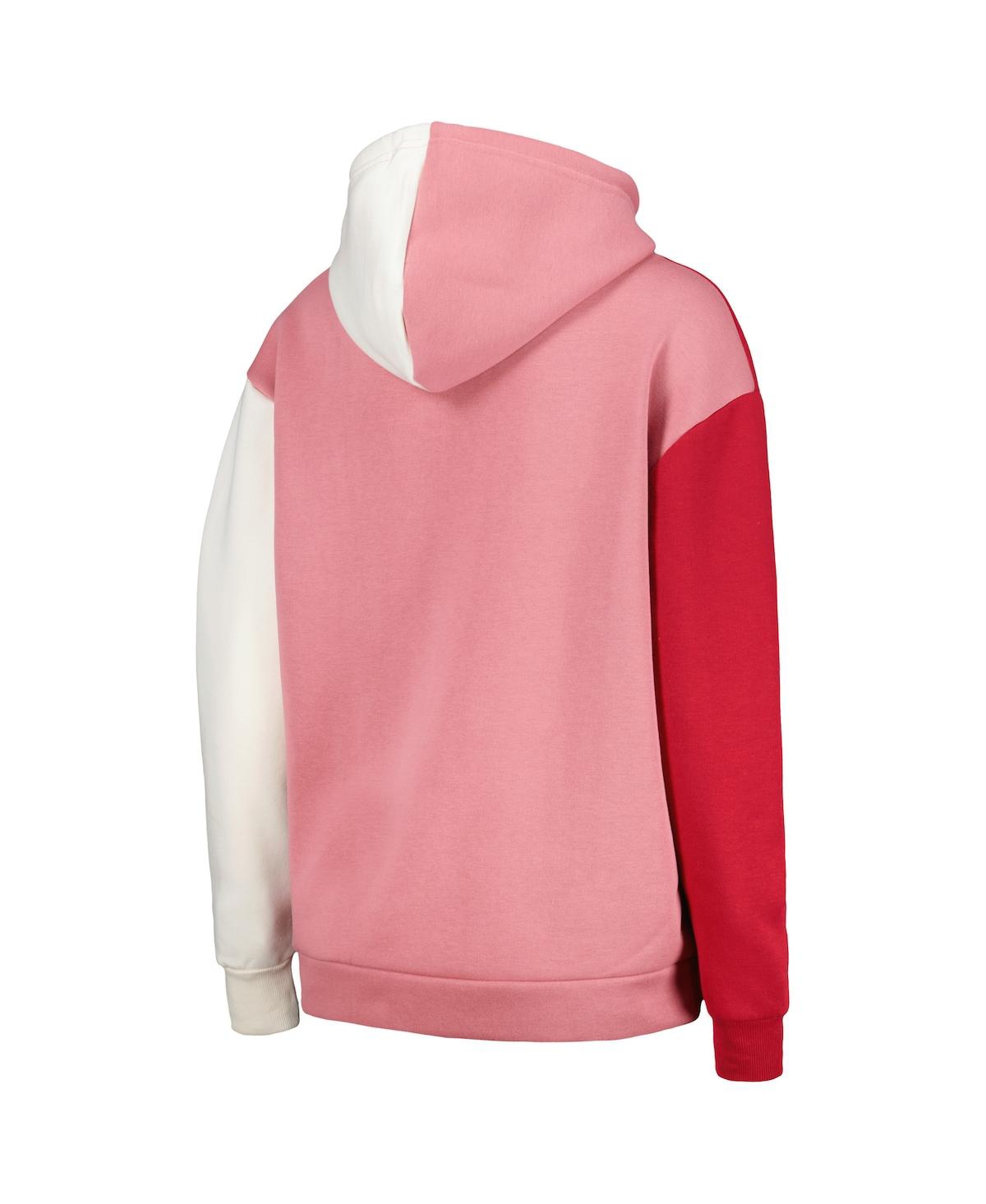 Shop Gameday Couture Women's Crimson Washington State Cougars Hall Of Fame Colorblock Pullover Hoodie In Crimson,white
