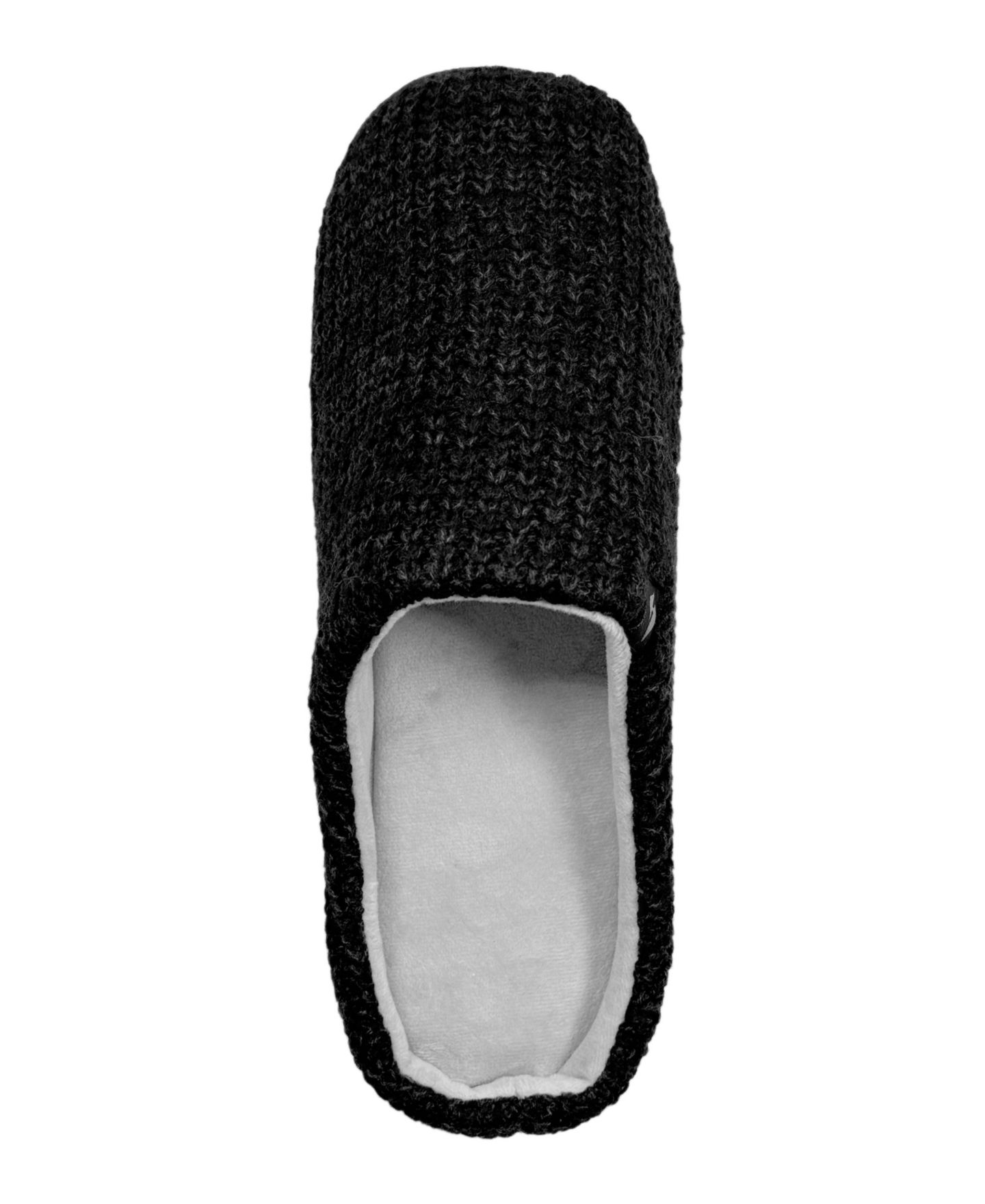 Мужские тапочки Heat Holders Asher Rib Knit Scuff Slippers, цвет: Серый — фото 5