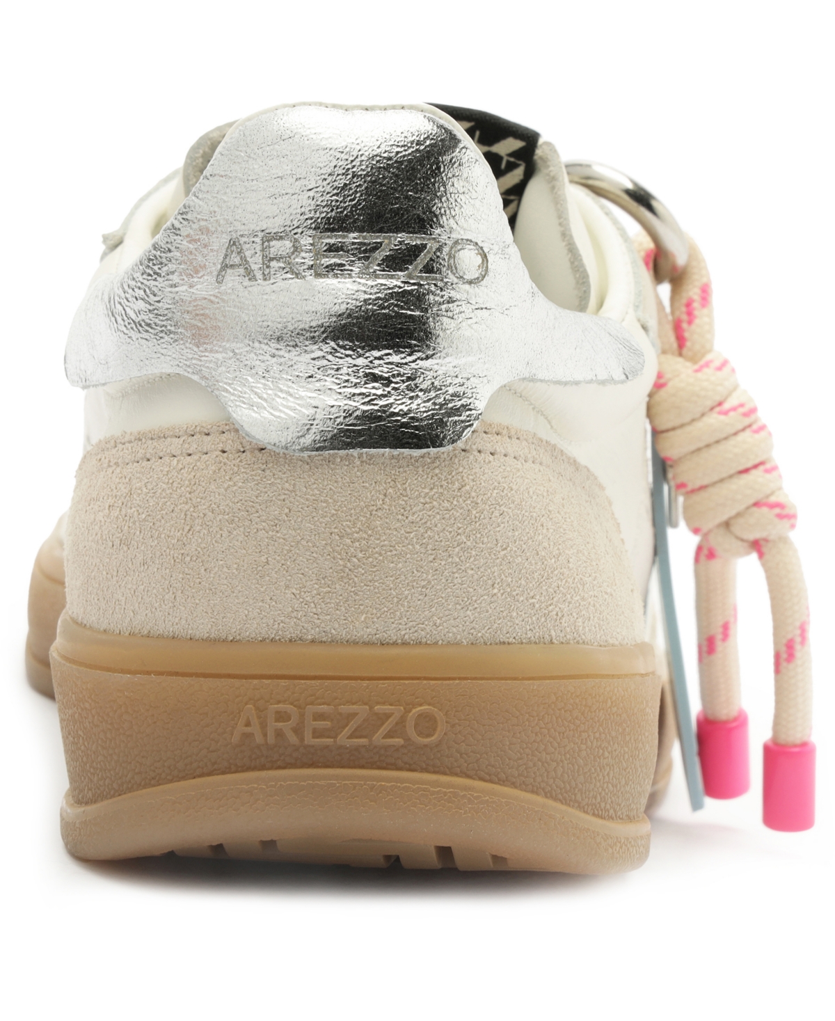 Arezzo Women's Millie Lace-up Sneakers With Charms In White Silver