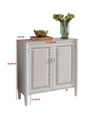 2 Door Entryway Console Table Accent Cabinet