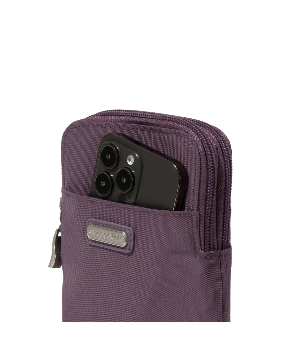 Baggallini Take Two Rfid Bryant Crossbody Bag In Misty Purple