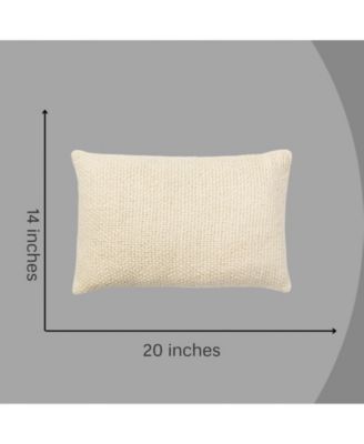 Madera Cross Weave Decorative Pillow Cover, 14" x 20"