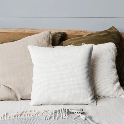 Madera Cross Weave Throw Pillow Covers, 22"x 22", Set of 2