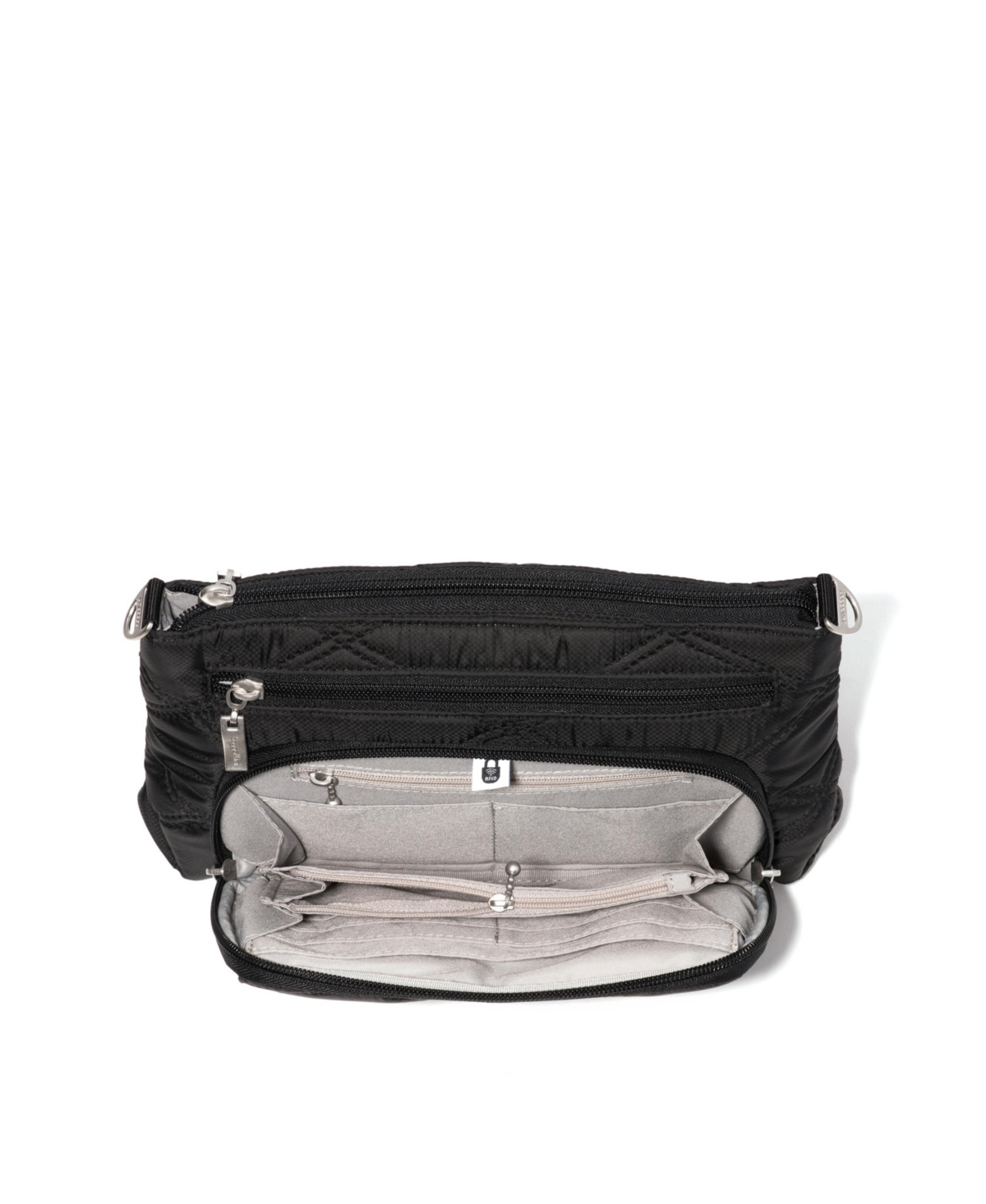 Baggallini Original Everyday Crossbody Bag In Black Cheetah Emboss