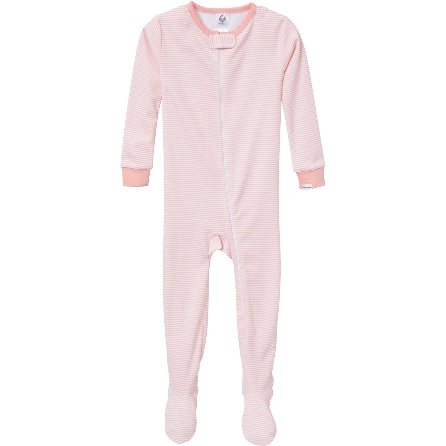 Baby Girls' Snug Fit Footed Pajamas, 4-Pack, Dog