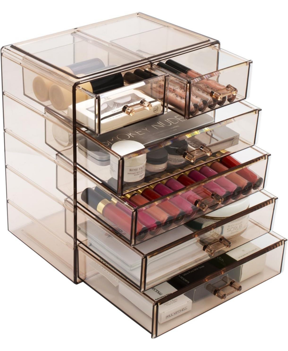 Sorbus 6 Drawer Acrylic Makeup Organizer Case for Cosmetics, Makeup and jewelry - Drawers with Diamond Detail