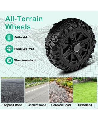 12V Kids Ride on Truck Car w/Remote Control Threaded Wheels 3 Speeds LED Lights