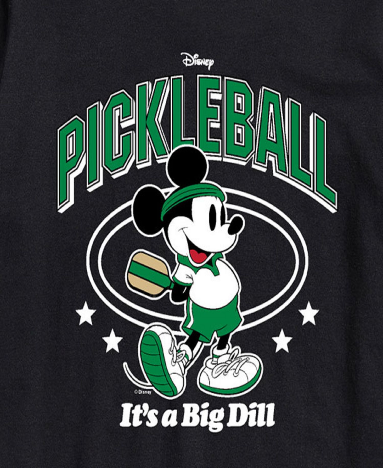 Men's Disney Mickey Pickleball Rules Short Sleeve Tee