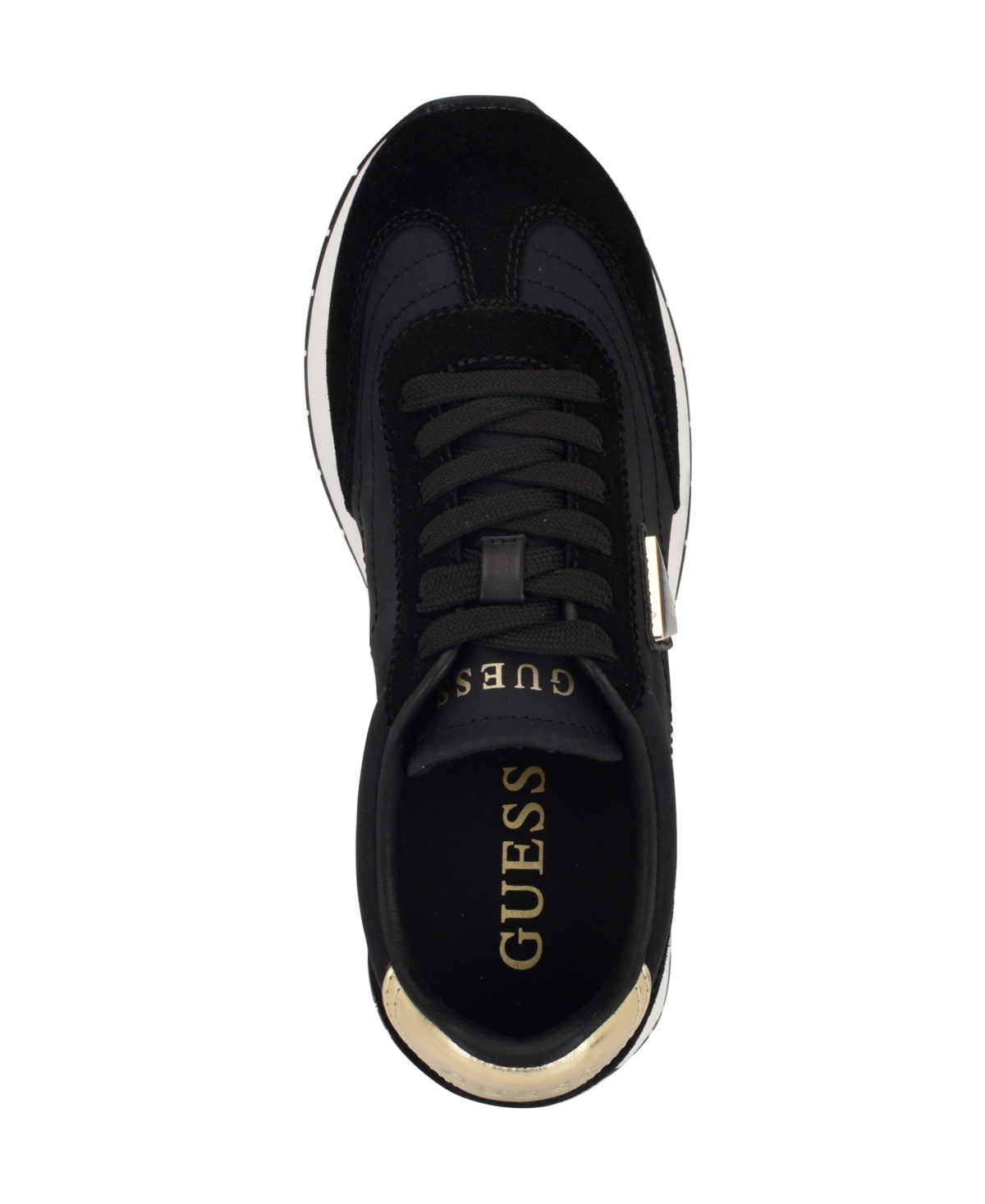 Guess Women's Joggin Lace-up Retro Jogger Sneakers In Black