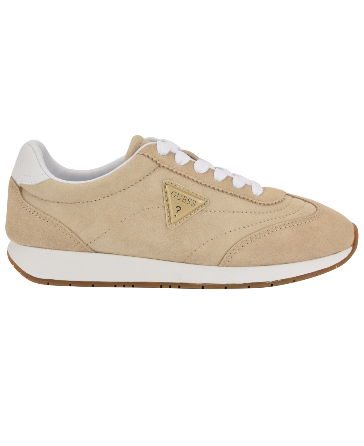 Guess Women's Joggin Lace-up Retro Jogger Sneakers In Light Natural,white