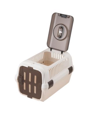 Double Door Pet Carrier II: Small - White