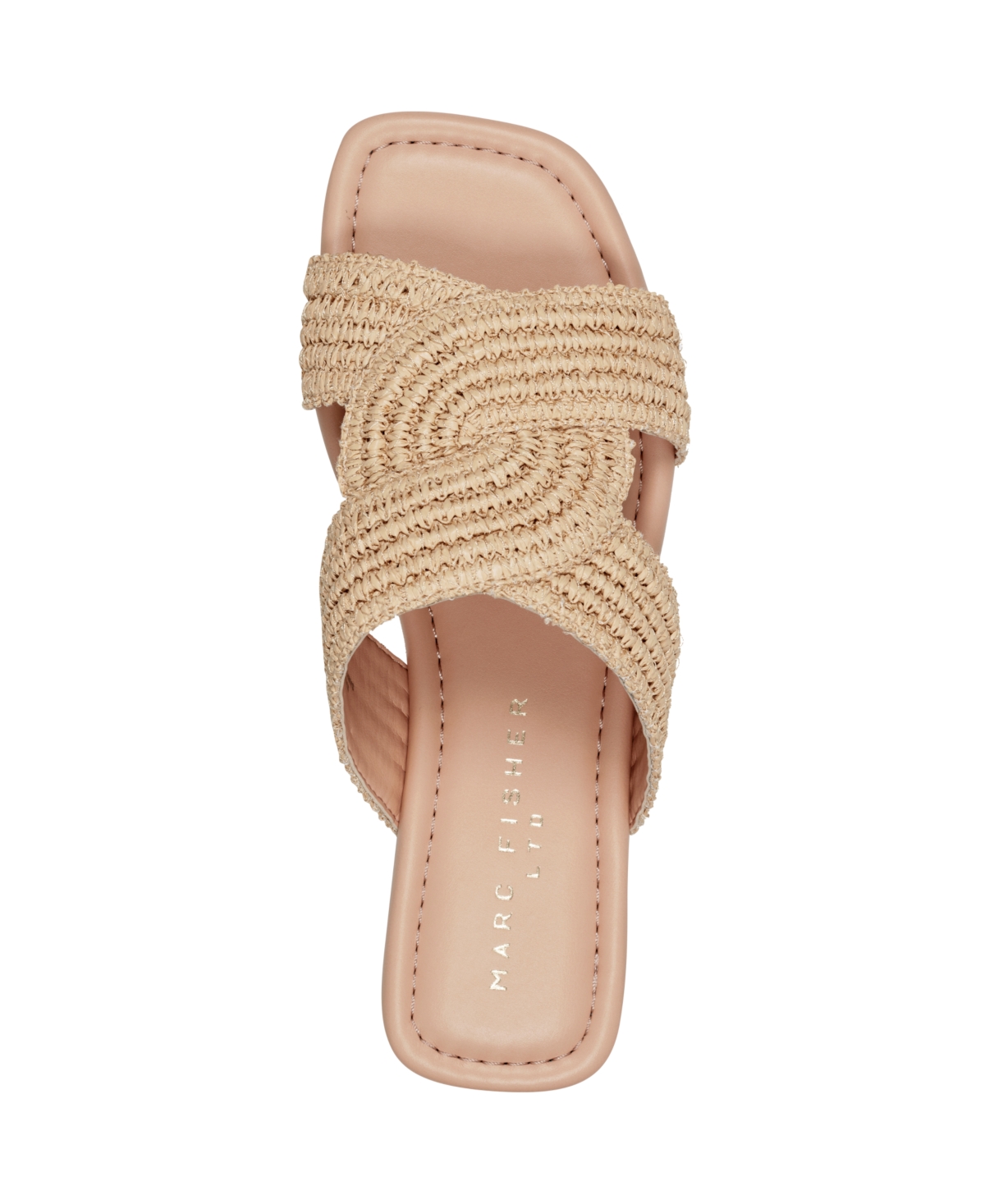 Marc Fisher Ltd Navie Slide Sandal In Medium Natural