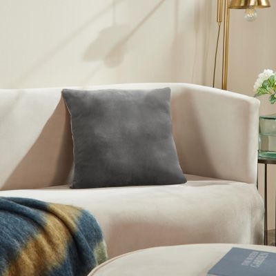 Stella Plush Velvet Throw Pillow Covers, 20"x 20", Set of 2