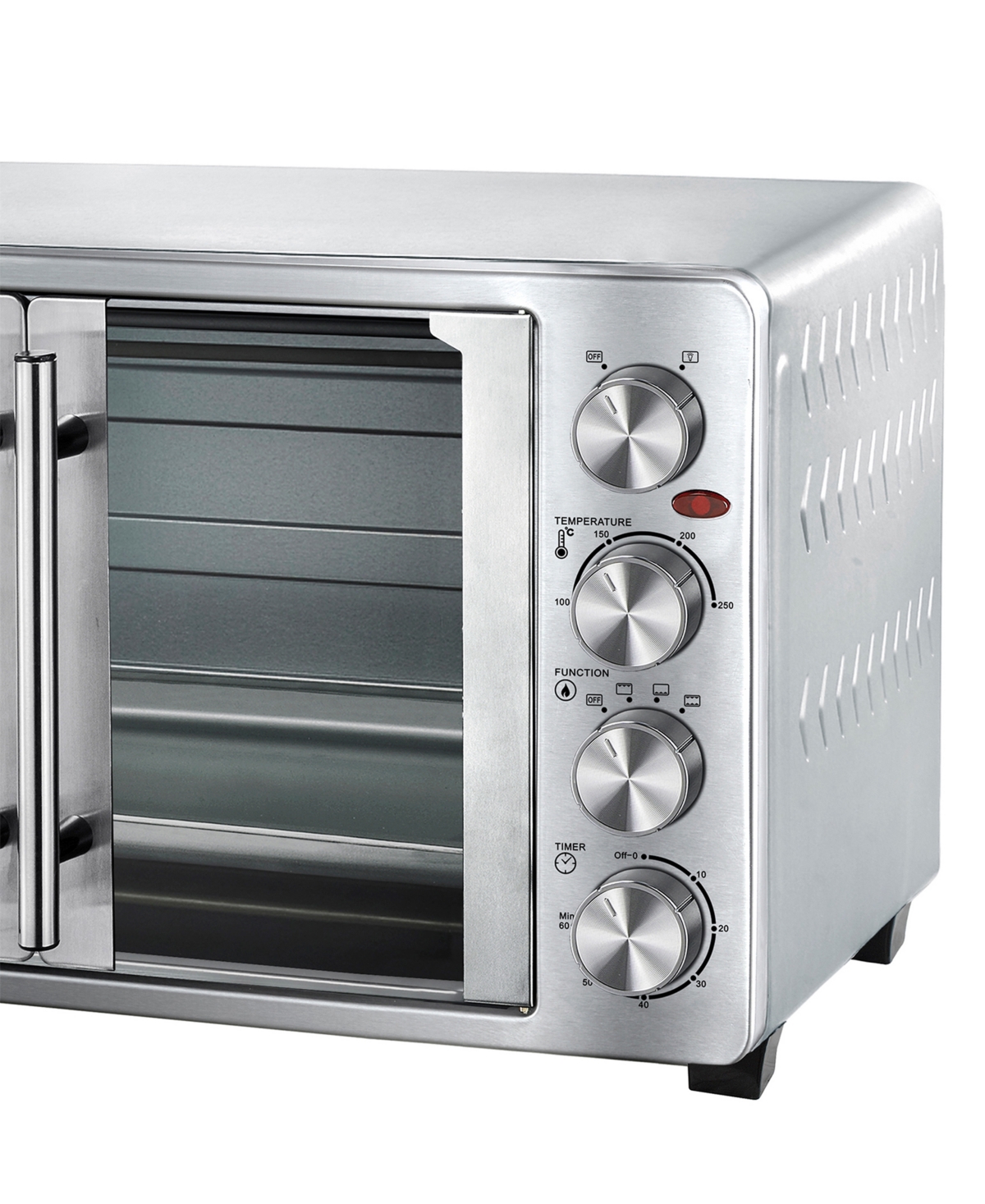 Megachef 30 Quart French Door Multi-function Electric Toaster Oven In Silver