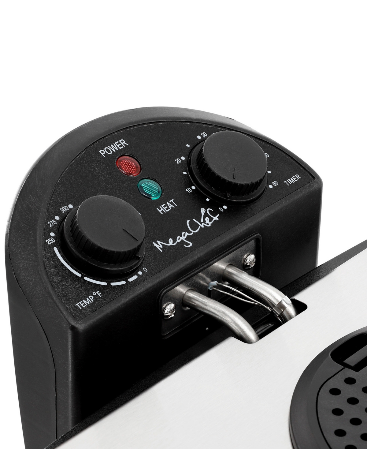 MegaChef 4.23 Quart Stainless Steel Electric Deep Fryer with Timer