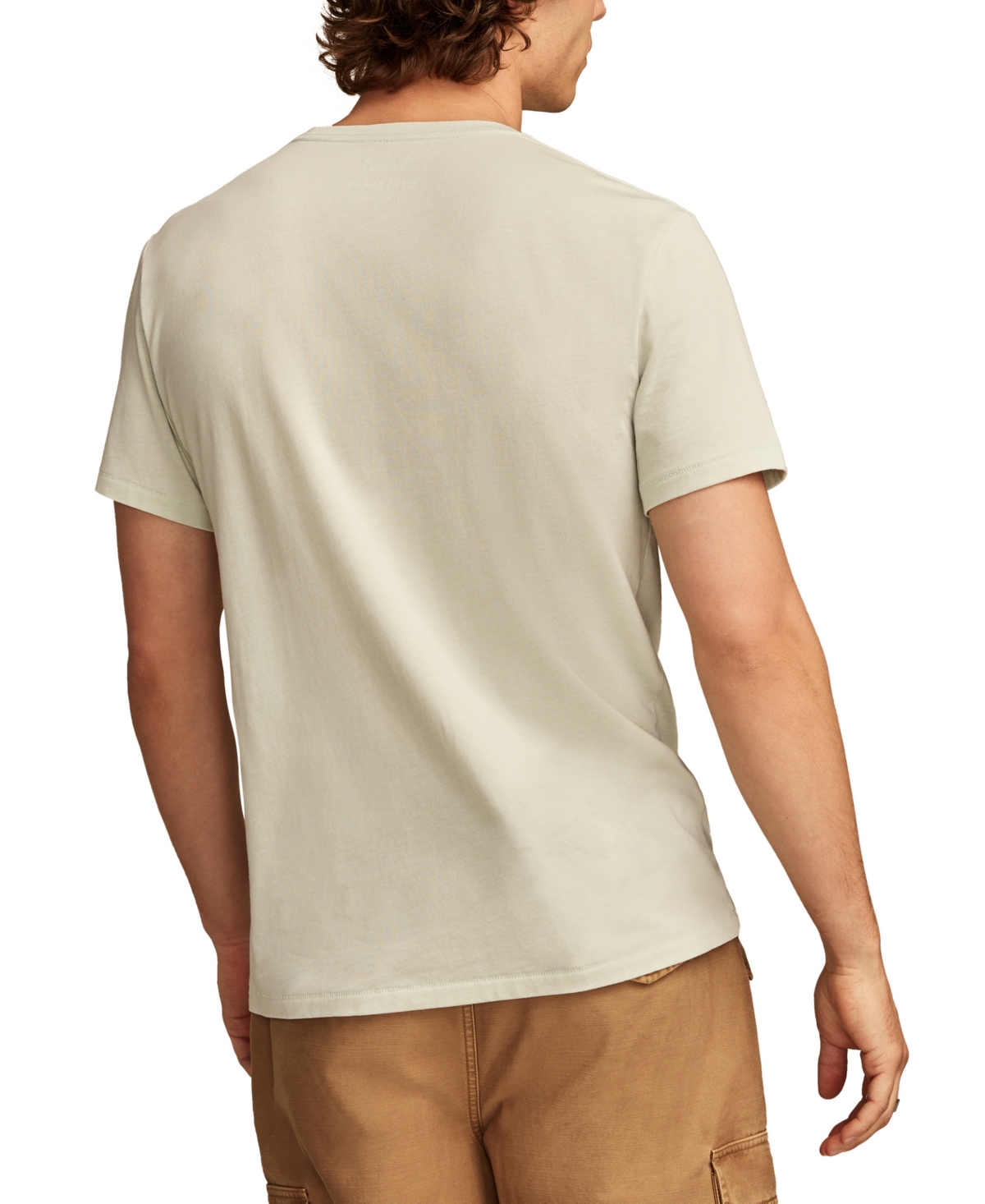 Lucky Brand Men's Venice Burnout V Neck Tee T-shirts