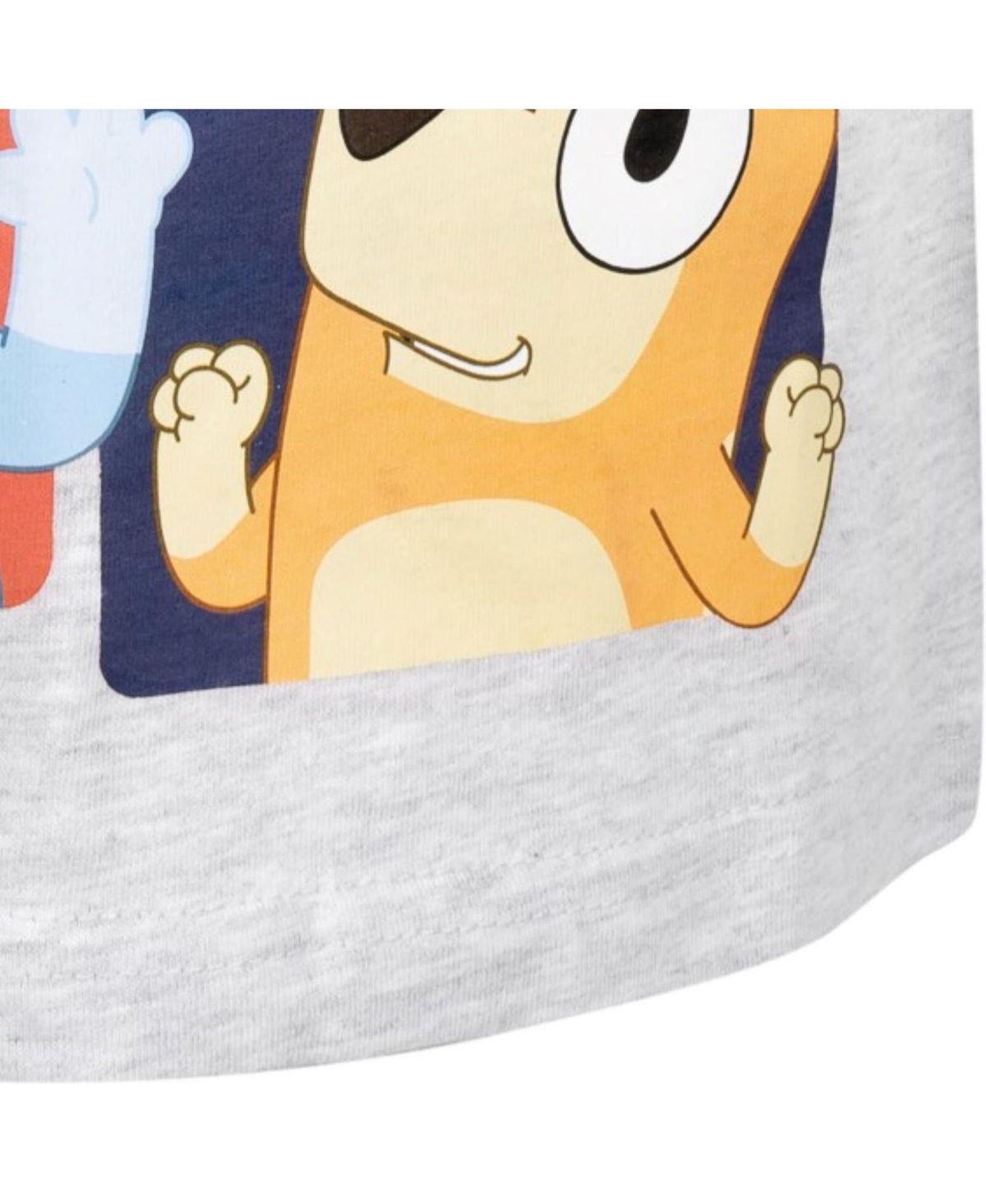 Bluey Toddler Boys 2 Pack T-Shirts -gray