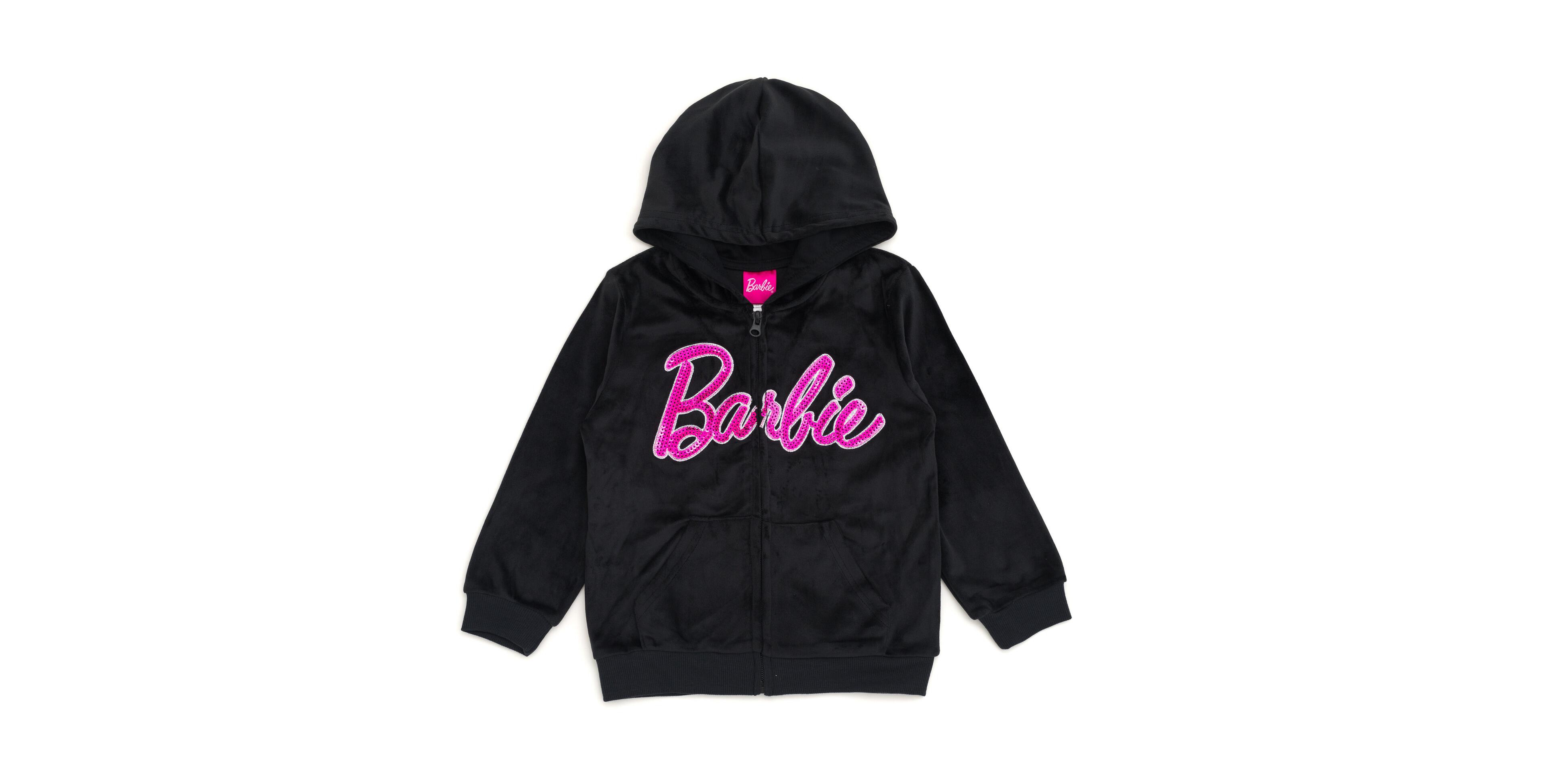 Barbie Toddler Girls Velour Matching Family Zip Up Hoodie