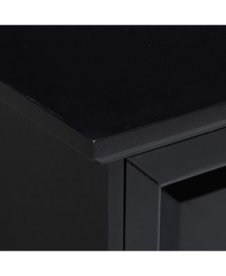 Buffet Server Sideboard Cabinet with Wine Storage, Black