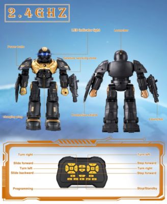 RC Robot Toys, Gesture Sensing Programmable RC Robot Toy, Talking, Dancing Rechargeable Intelligent Remote Control Robot