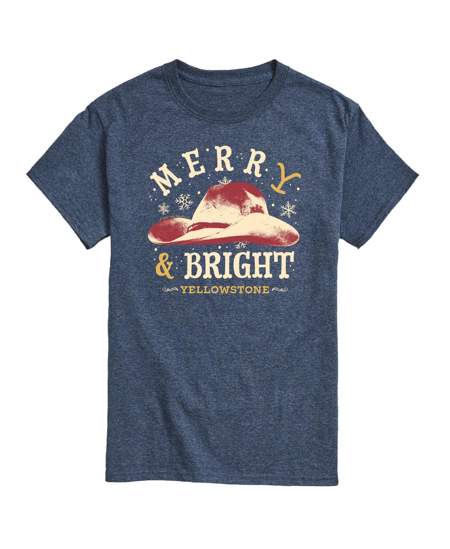 Men's Yellowstone Merry and Bright Short Sleeve Tee