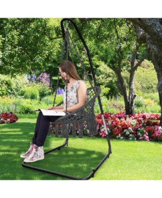 Adjustable Hammock Chair Stand Steel Frame