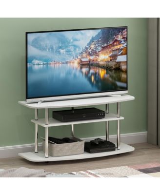 3-Tier No Tools TV Stand Entertainment Center Hold up to 46" TV