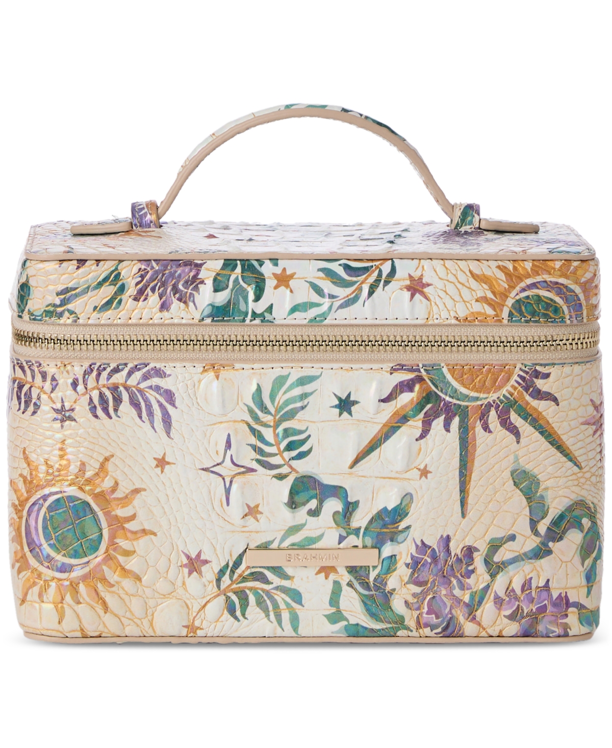 Brahmin Charmaine Small Leather Cosmetic Case In Vitality