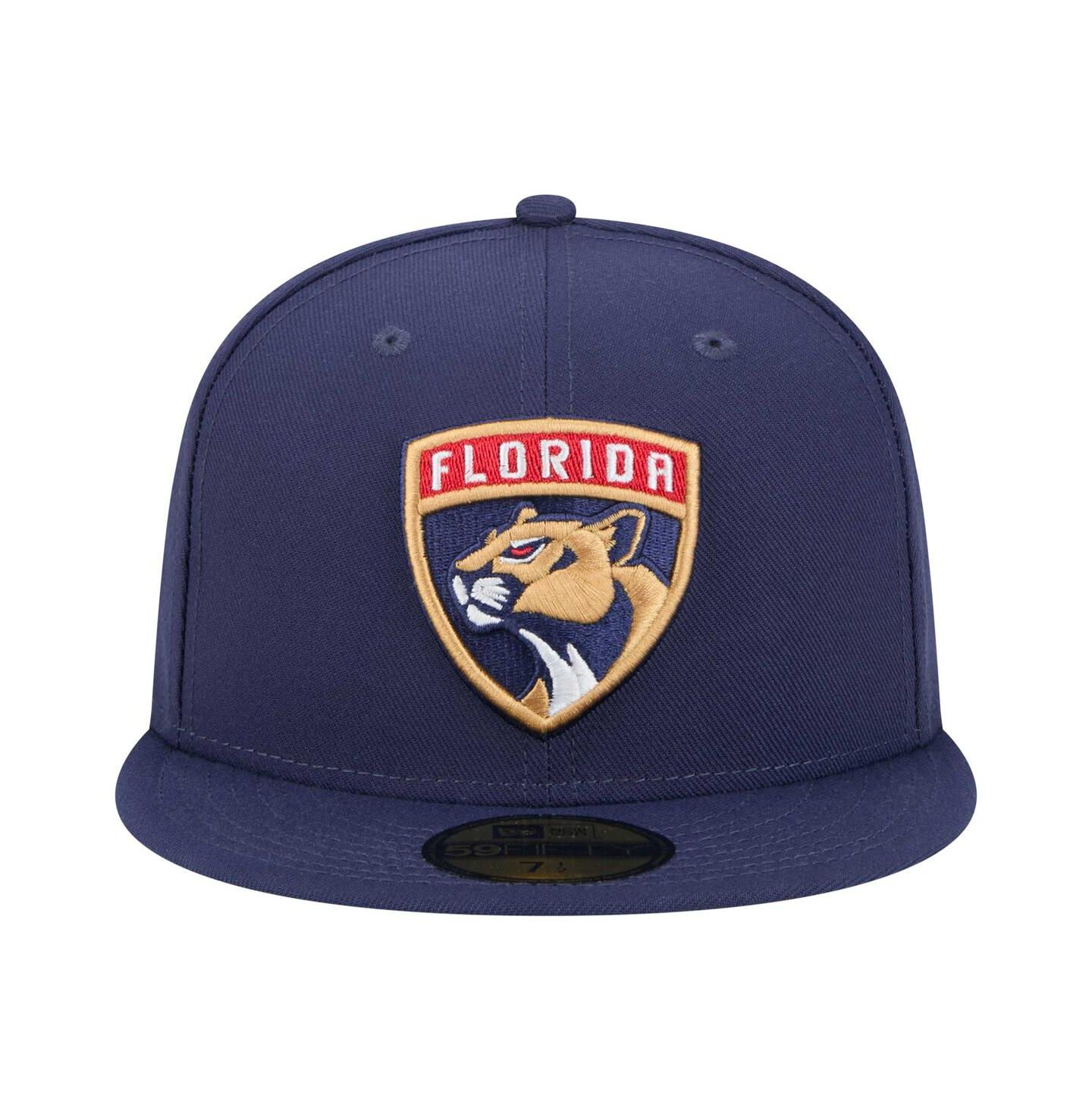 Мужская кепка New Era Navy Florida Panthers Core 59FIFTY Fitted Hat — фото 2