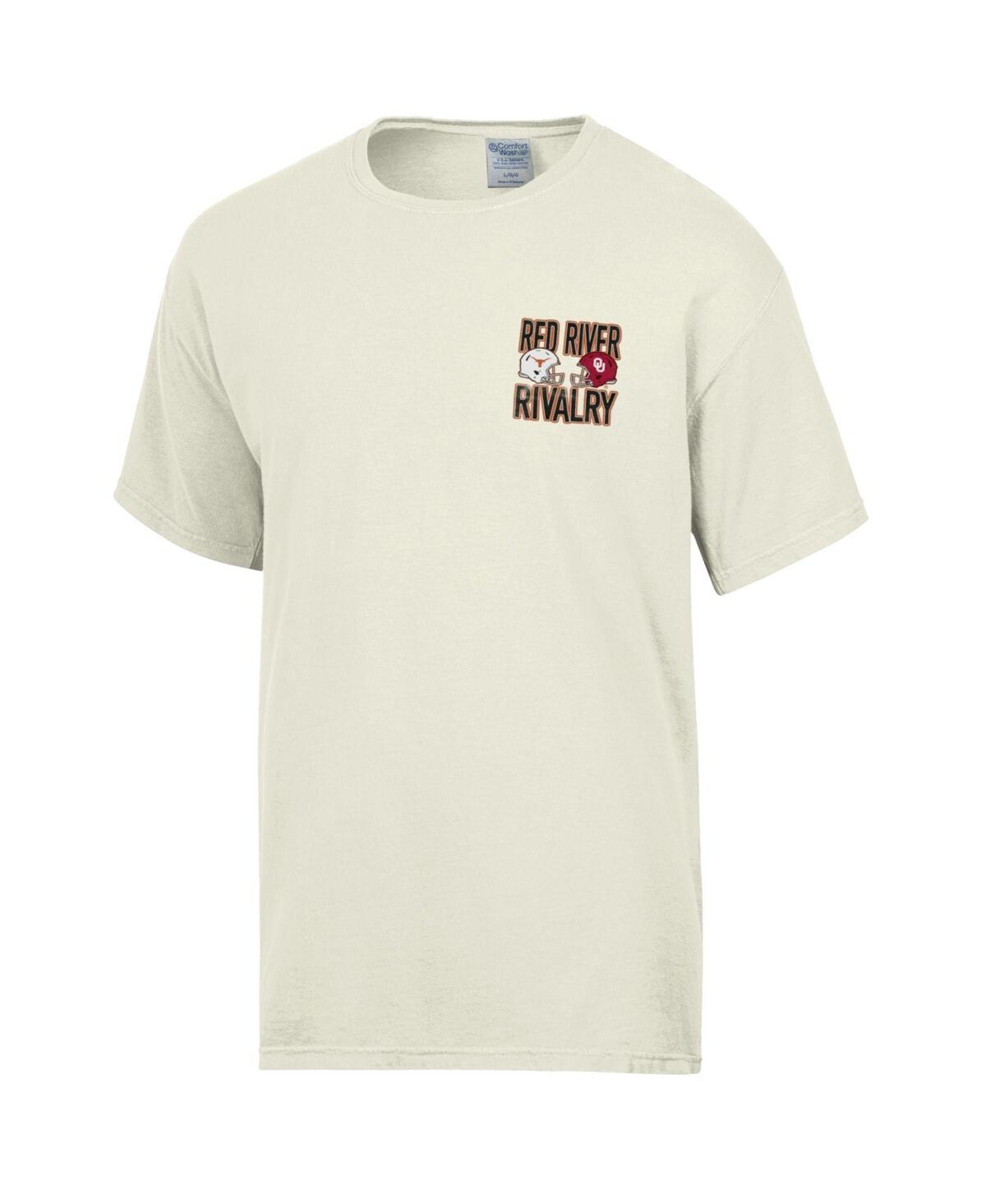 Shop Comfortwash Men's Cream Texas Longhorns Vs. Oklahoma Sooners Red River Rivalry T-shirt