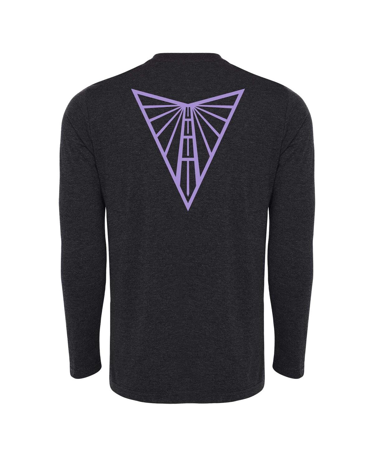 Sportiqe Men's And Women's Black Golden State Valkyries Tri-blend Long Sleeve T-shirt In Black