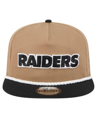 Men's Khaki/Black Las Vegas Raiders Desert Golfer Snapback Hat