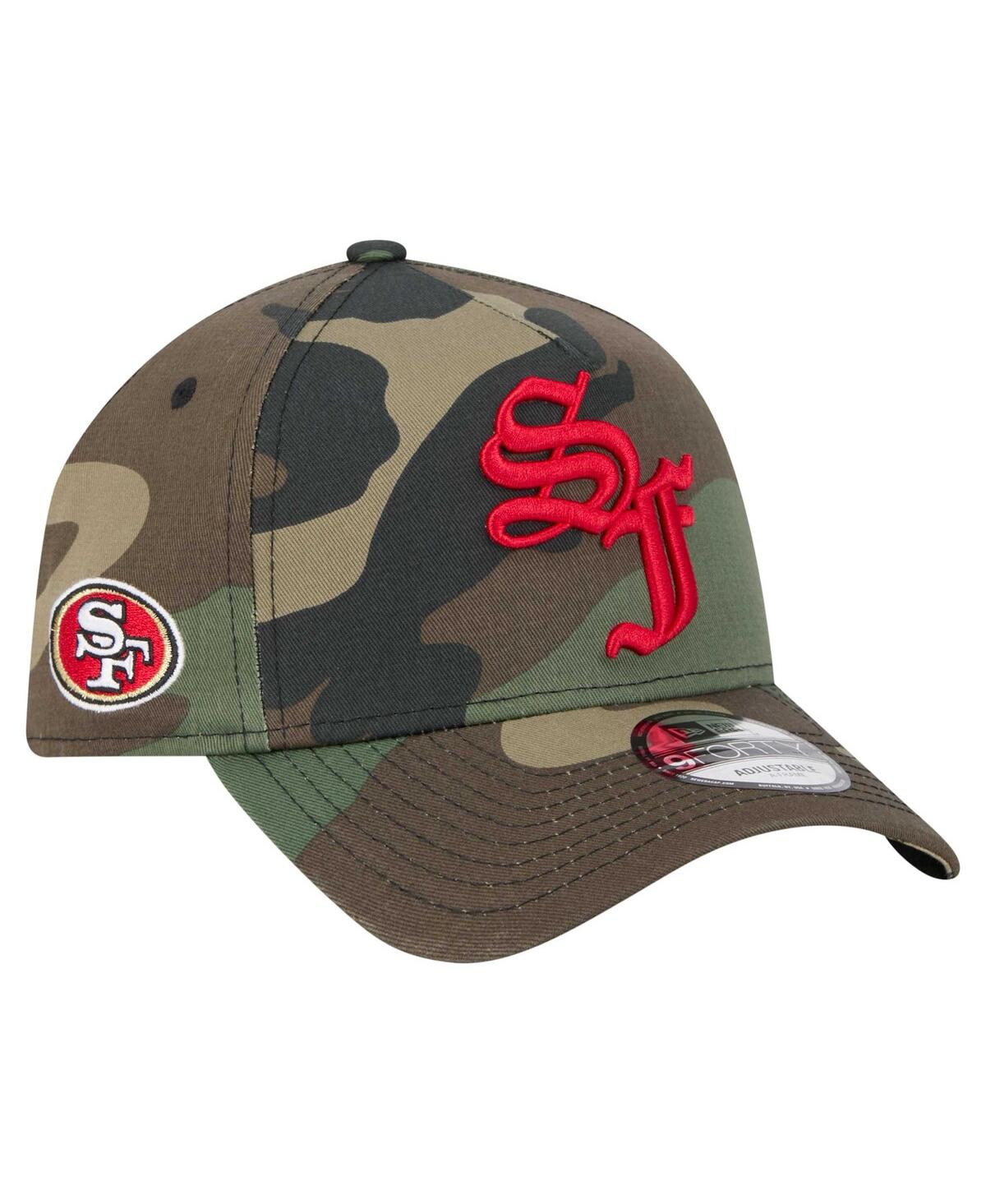 New Era Men's Camo San Francisco 49ers Mystic Camo A-Frame 9FORTY Adjustable Hat