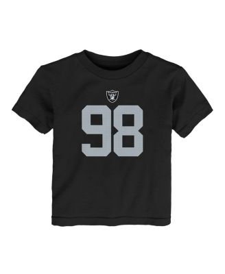 Toddler Maxx Crosby Black Las Vegas Raiders Player Name Number T-Shirt