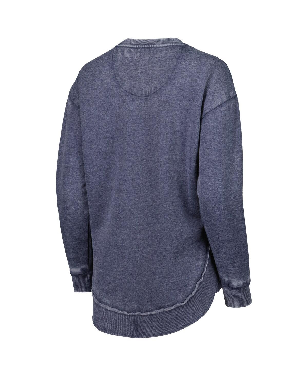 Pressbox Women'sGonzaga Bulldogs Vintage Wash Pullover Sweatshirt - Navy