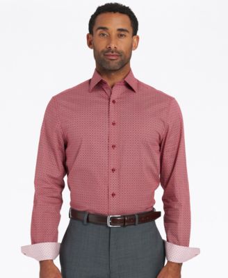 Men's Modern-Fit Medallion Tile Dress Shirt