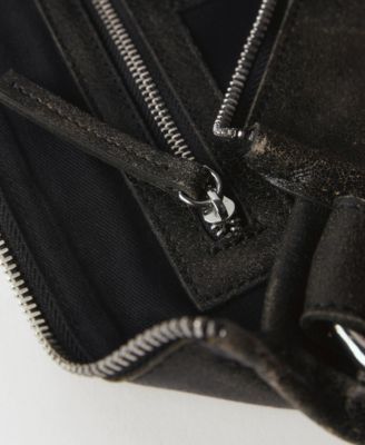 Women's Metallic Details Leather Bag