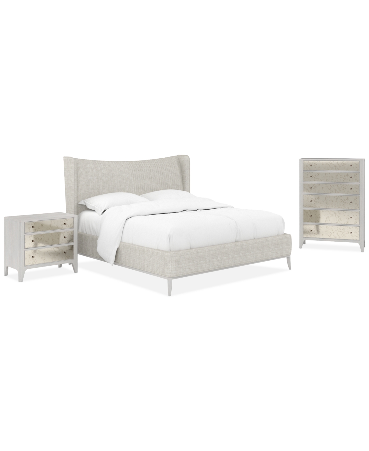 Macy's Mezzanine 3-pc. Bedroom Set (queen Bed, 6-drawer Chest, & Nightstand) In No Color